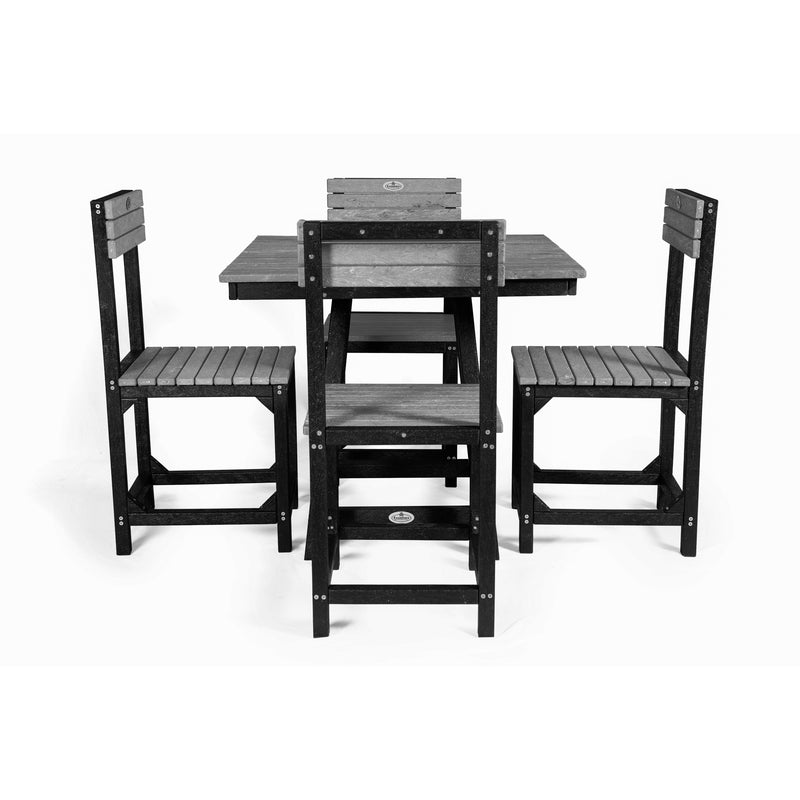 Eco Dining Chair Set 4 seater without armrest