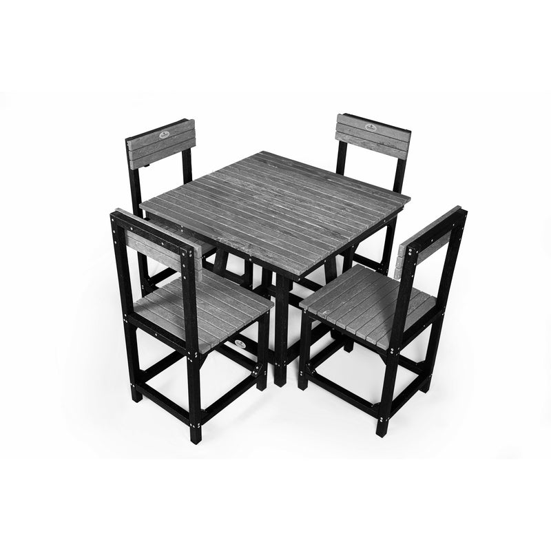 Eco Dining Chair Set 4 seater without armrest