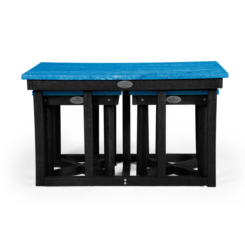 Eco cuboid coffee table with 2 stools