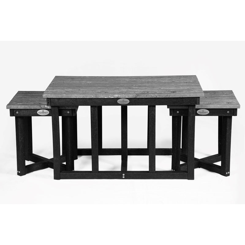 Eco cuboid coffee table with 2 stools