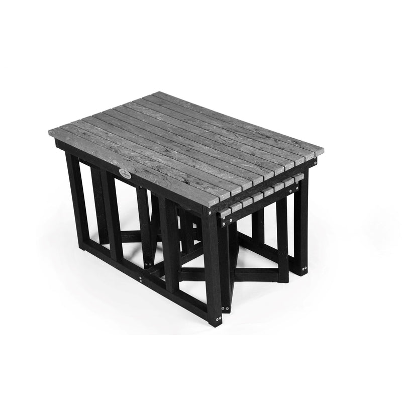 Eco cuboid coffee table with 2 stools