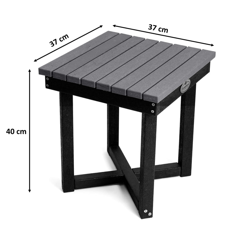 Eco cuboid coffee table with 2 stools