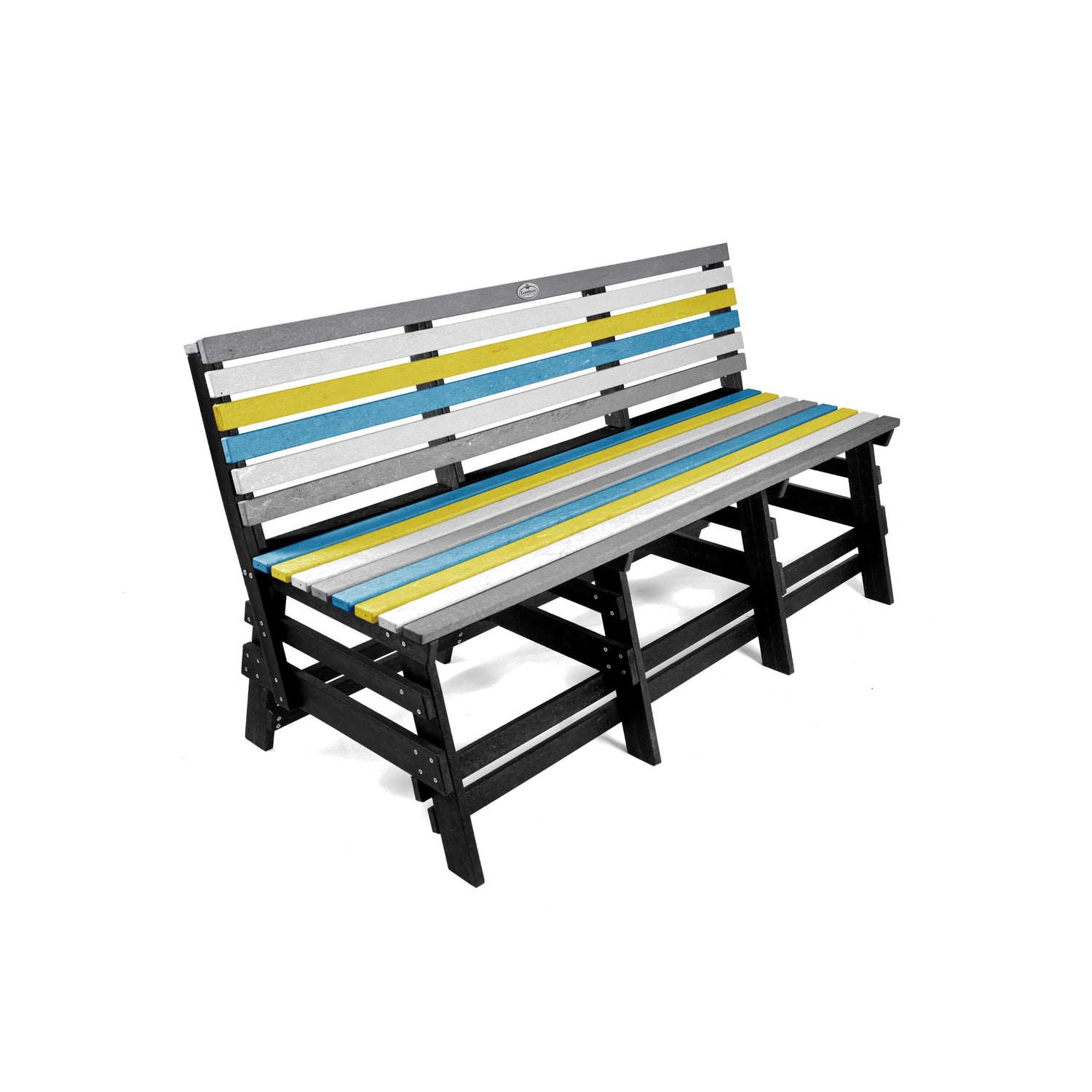 Eco classic 3 seater bench with backrest